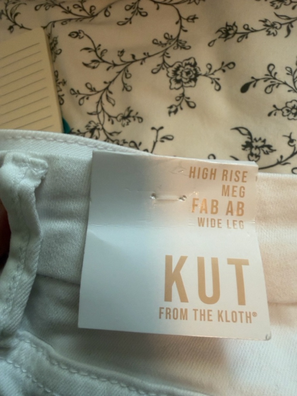 Kut From The Kloth Meg High Rise Fab Ab Wide Leg New! - Picture 7 of 7